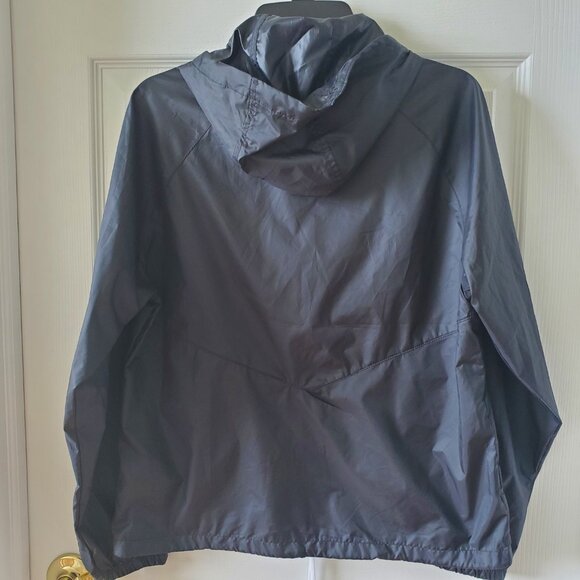 Columbia Women's Black Hooded Windbreaker Jacket size small lightweight athletic - Picture 4 of 10